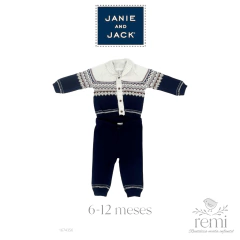 Conjunto pantalón y jersey de punto 6-12 meses Janie and Jack