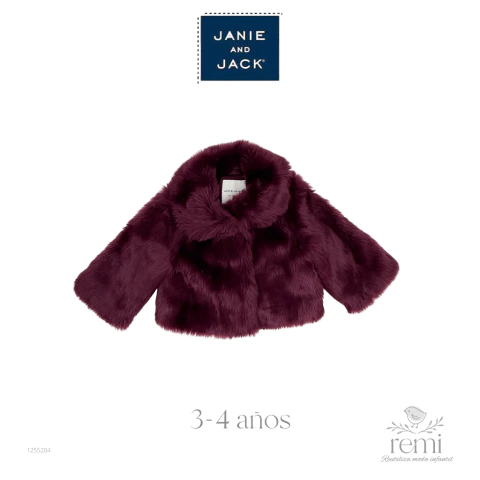Saco peluche color vino 3-4 años Janie & Jack - comprar en línea