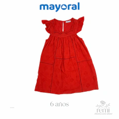 Vestido rojo 6 años Mayoral