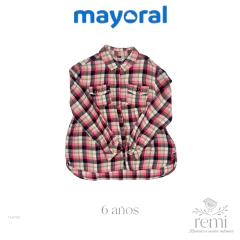 Blusa cuadros manga larga 6 años Mayoral - comprar en línea