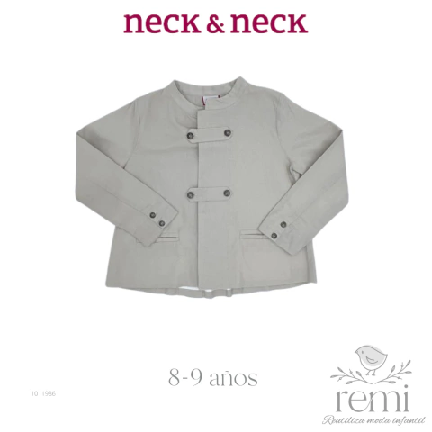 Saco beige de lino 8-9 años Neck & Neck