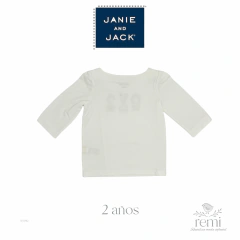 Playera blanca con niñas 2 años Janie&Jack - comprar en línea
