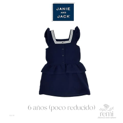 Vestido azul marino 6 años (poco reducido) Janie & Jack en internet