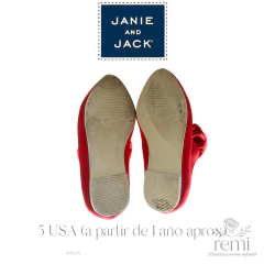 Zapato rojo con moño 5 USA (20 Europeo, a partir de 1 año) Janie and Jack - comprar en línea