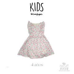 Vestido flores rosas 4 años KIDS El Corte Inglés