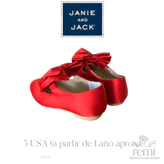 Zapato rojo con moño 5 USA (20 Europeo, a partir de 1 año) Janie and Jack en internet