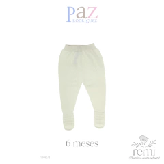 Polaina blanca 6 meses Paz Rodríguez
