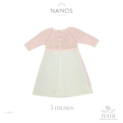 Faldón combinado lino y tejido 3 meses Nanos Baby (Carmina) - comprar en línea