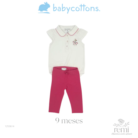 Conjunto 2 piezas body carrusel y leggings 9 meses Baby Cottons