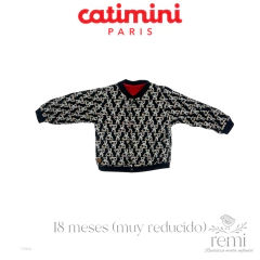 Suéter reversible rojo y ositos 18 meses (reducido) Catimini en internet