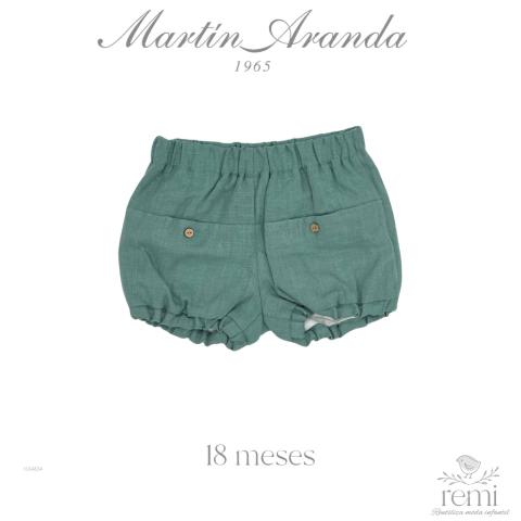 Bombacho azul acabado lino 18 meses Martín Aranda - comprar en línea