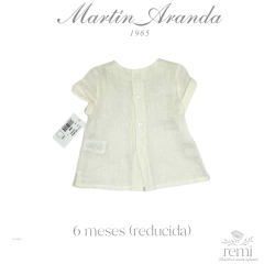 Camisa de lino blanca 6 meses (reducida) Martín Aranda en internet