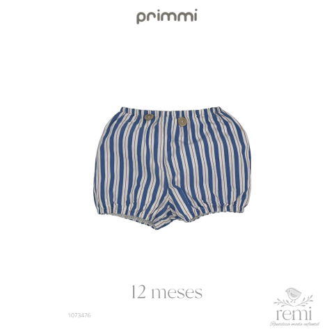 Pololo líneas azules, blancas y rojas 12 meses Primmi
