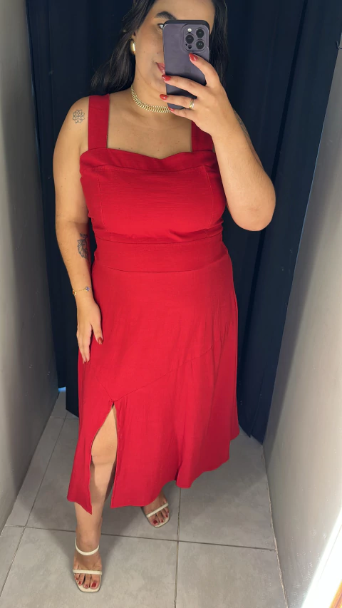 Vestido em linho - Argentina - comprar online