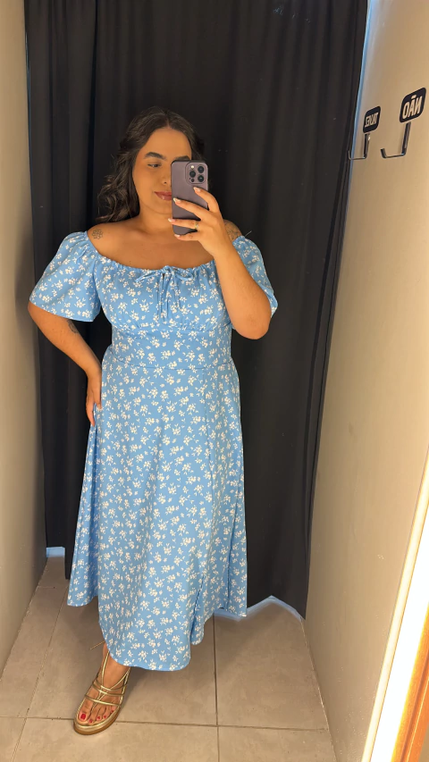 Vestido em crepe - Florença - com manga - comprar online