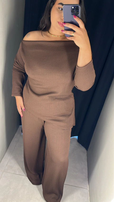 Conjunto de malha canelada - Bélgica - comprar online