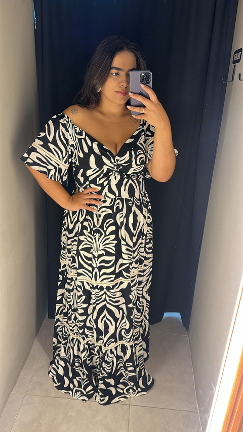 Vestido Longo em Viscose - Maceió - comprar online
