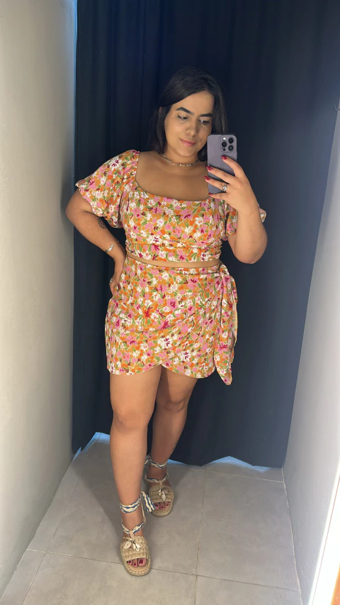 Conjunto de Short Saia + Cropped - Búzios - comprar online