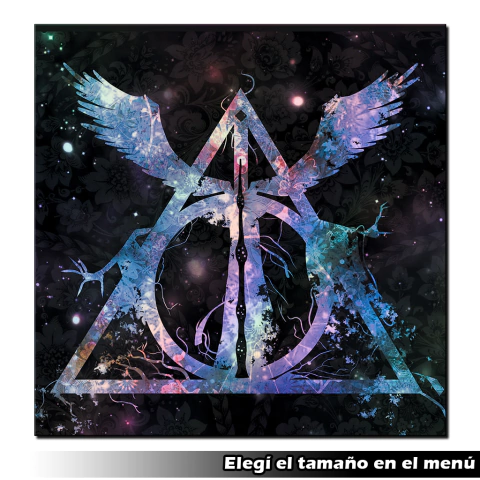 Reliquias de la muerte - Harry Potter - Cuadro Holofoil