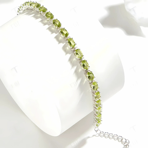 Pulseira Peridotos Radiante - comprar online