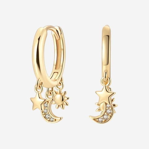 Brincos Coleção Céu Estrelado - Banho a ouro 18K na internet