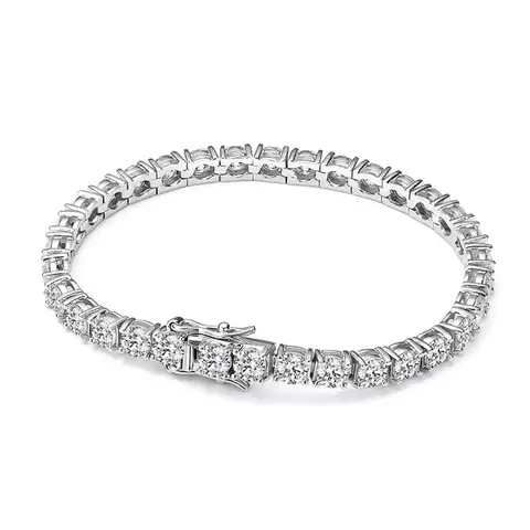 Pulseira Elegance Moissanite 4mm – Puro Resplendor - comprar online
