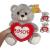 Urso de Pelúcia com Coração 25cm Fizzy FD5068