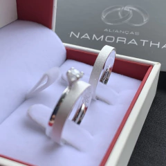 Aliança 3mm Fosca | PRATA 950