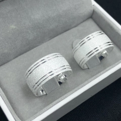Aliança 10MM (4 CANAIS LATERAIS) | PRATA 950