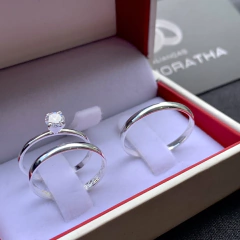 Aliança 2mm (anatômica) | PRATA 950