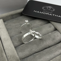 Aliança 3mm torcida (masculina lisa) | PRATA 950 - Fábrica de Alianças Namoratha 