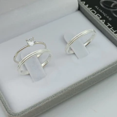 Aliança 2mm (c/ canal e canto liso) | PRATA 950 - comprar online