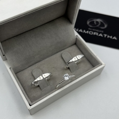 ALIANÇA PERSONALIZADA EM 2MM (INICIAIS A LASER) | PRATA 950 - comprar online
