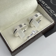 Aliança 6mm TIMES | PRATA 950 - comprar online