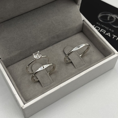 Aliança 2mm personalizada | PRATA 950