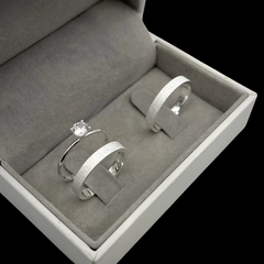 Aliança 3mm Fosca | PRATA 950 - comprar online