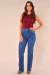 Calça Feminina Reta Lavada Lançamento
