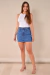 Short Saia Feminino Jeans Escuro na internet