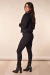 Jaqueta Feminina Sarja Preta - comprar online