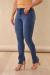 Calça Skinny Jeans Abertinho Escura - comprar online
