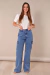 Calça Wide Leg Cargo Jeans - comprar online