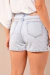 Short Saia Feminino Jeans Claro - loja online
