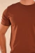 Imagem do Camiseta Masculina Algodão Egípcio Marrom