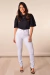 Calça Skinny Branca Básica Feminina - comprar online