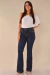 Calça Flare Jeans Blue Black