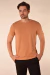 Camiseta Masculina Algodão Egípcio Caramelo - Strategia Jeans