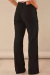 Calça Wide Leg Preta Linho - Strategia Jeans