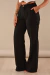 Calça Wide Leg Preta Linho na internet