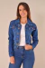 Jaqueta Feminina Cropped Escura - comprar online