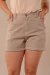 Short Feminino Brim Bolso Faca Bege na internet